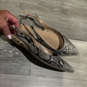 BCBG Snakeskin Slingback Women's Shoes